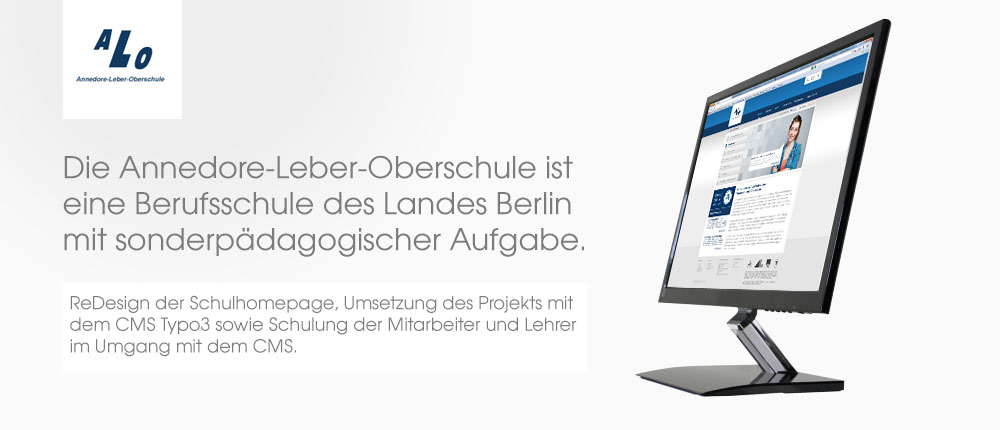 Referenz: Webseite in Typo3 für Annedore-Leber-Oberschule Berlin